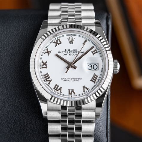 rolex datejust roulette 36mm white baton|rolex datejust 36.